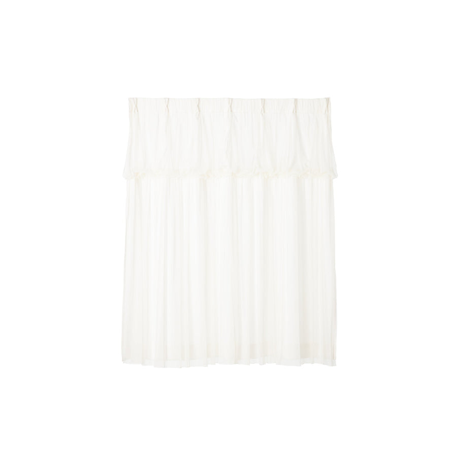 Tulle balloon double curtain H1350×W1000 Ivory (Lace &amp; Drape/Ready-made)