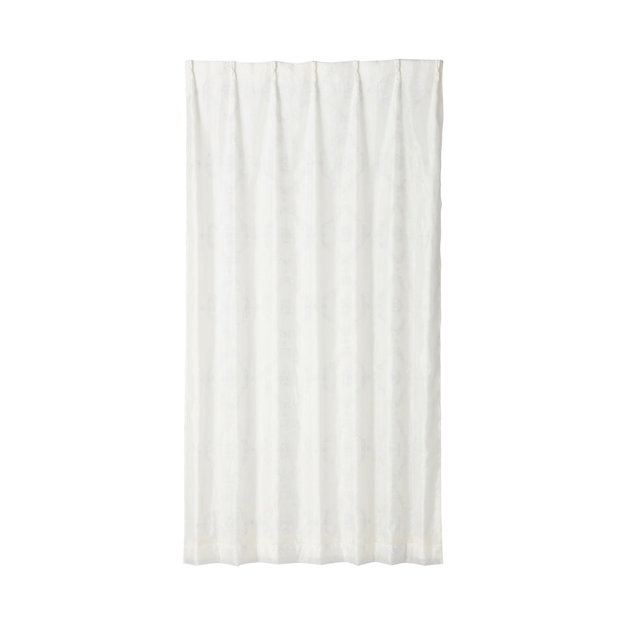 Lame x Remanifi Double Curtain H2000 x W1000 Ivory (Lace &amp; Drape/Ready-made)