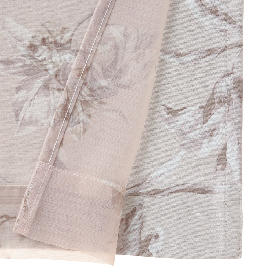 Lilia Double Curtain Beige H1780 x W1000 (Lace &amp; Drape/Ready-made)
