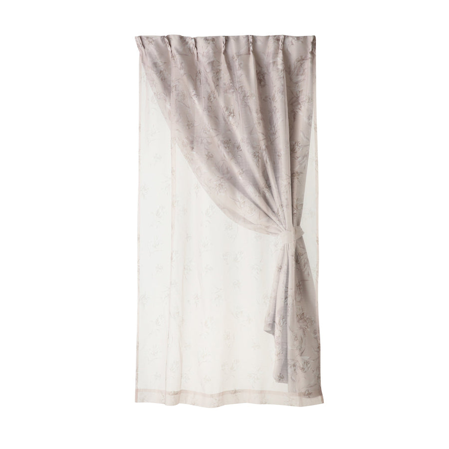 Lilia Double Curtain Beige H1780 x W1000 (Lace &amp; Drape/Ready-made)
