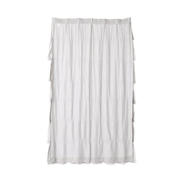 サテンフリル ドレープカーテン 2点セットライトピンク（ドレープ/既製） Francfranc(フランフラン) サテンフリル ドレープカーテン H2000