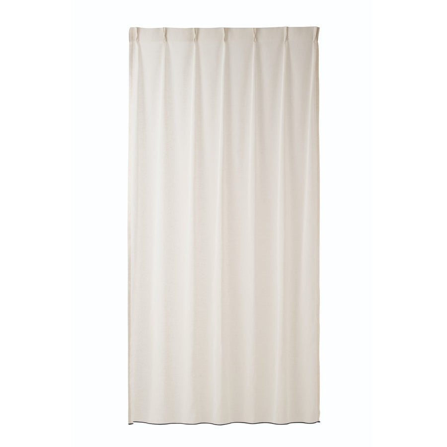 パイピングヘム レースカーテン H2150×W1000 アイボリー×ブラック