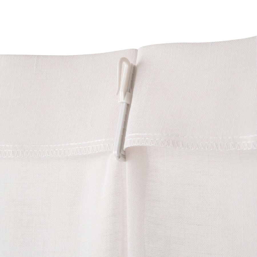 パイピングヘム レースカーテン H1780×W1000 ピンク×オレンジ