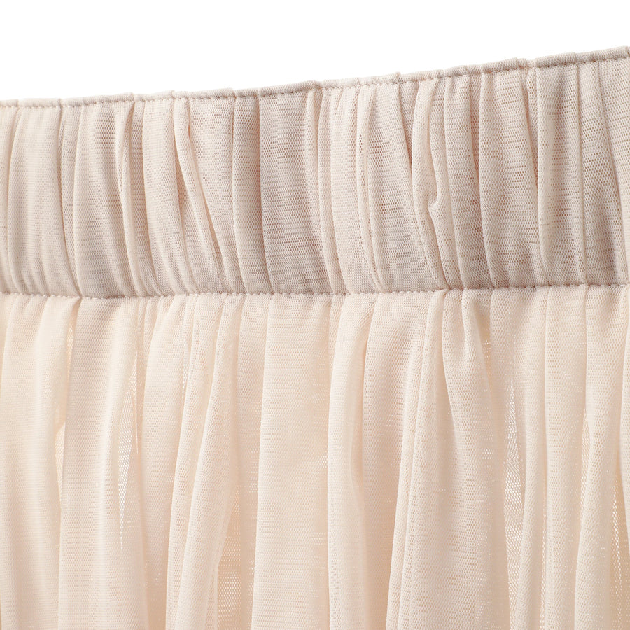 ダブルチュール レースカーテン H1350×W1000 ライトベージュ