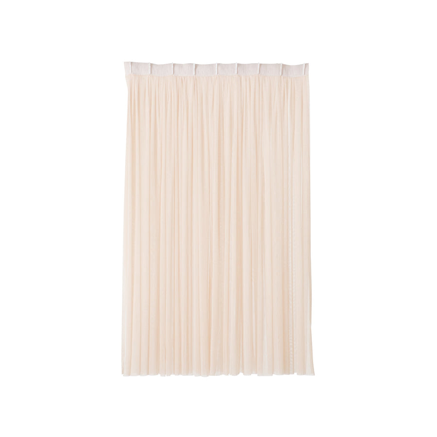 ダブルチュール レースカーテン H1780×W1000 ライトベージュ