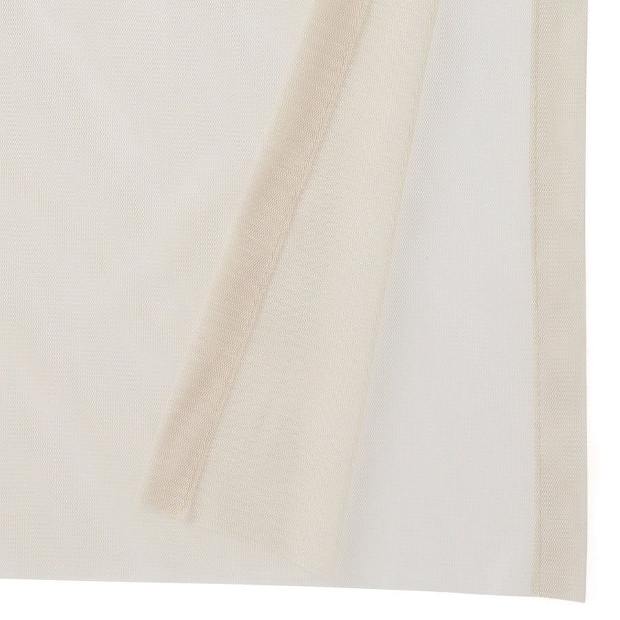 ダブルチュール レースカーテン H1780×W1000 ライトベージュ