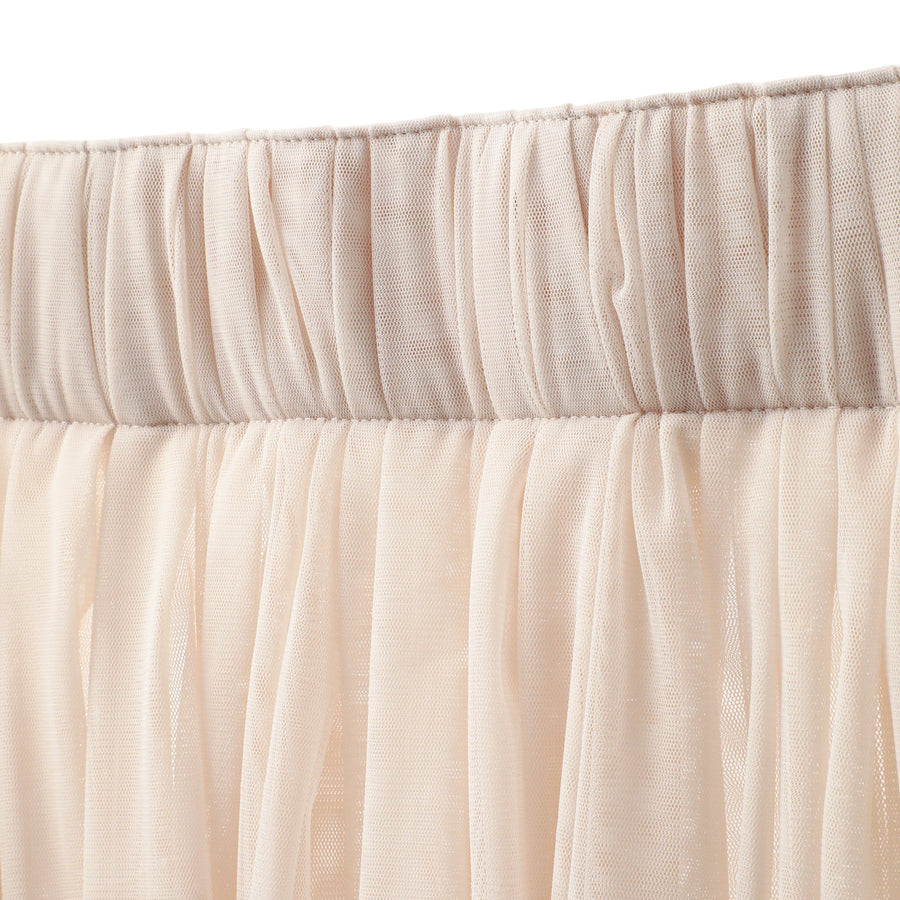 ダブルチュール レースカーテン H1780×W1000 ライトベージュ