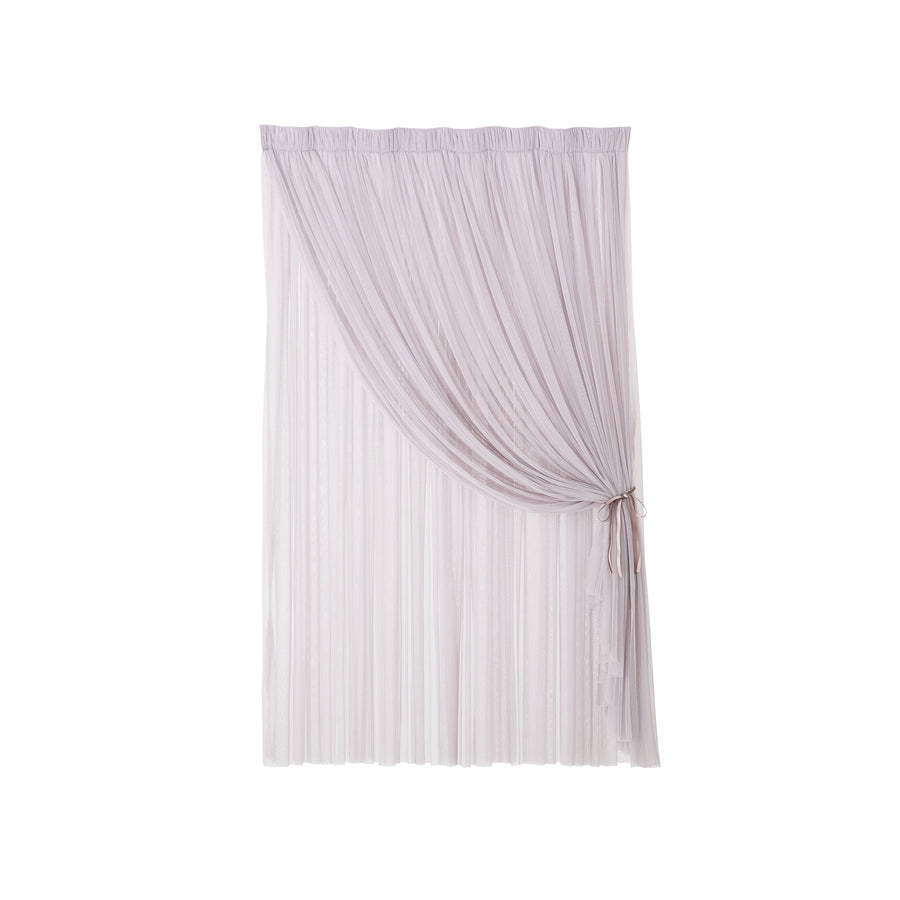 ダブルチュール レースカーテン H1780×W1000 パープル