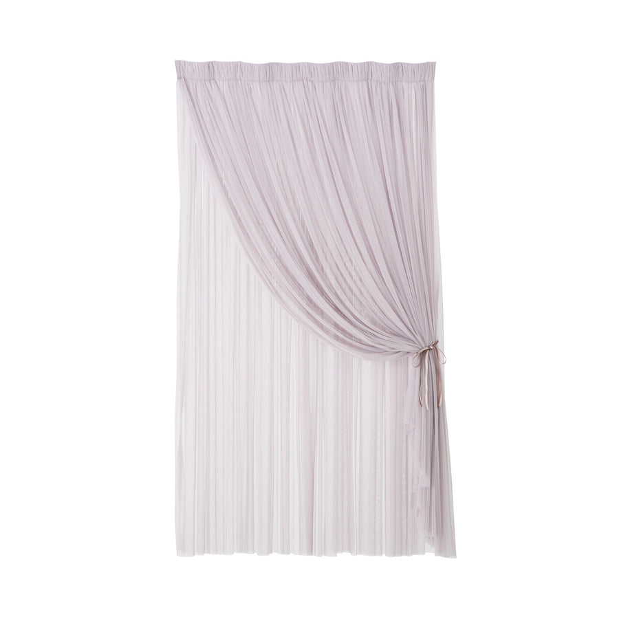 ダブルチュール レースカーテン H2000×W1000 パープル