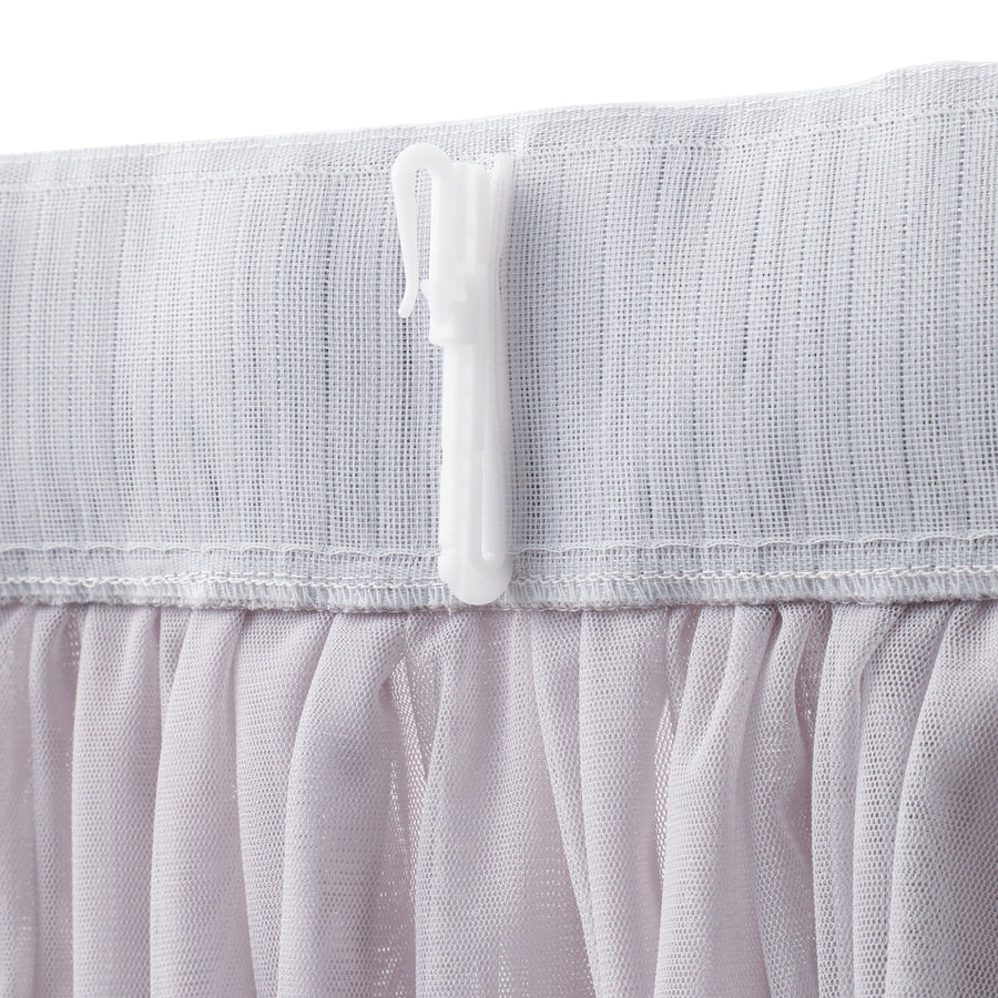 ダブルチュール レースカーテン H2000×W1000 パープル