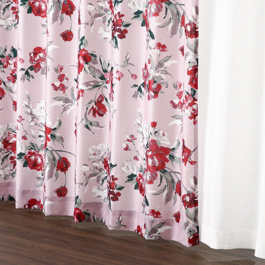 ROZEK Curtain H1780 x W1000 Pink (Drape/Ready-made)