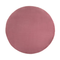 Francfranc(フランフラン) Low-resilience Mitis Round Rug, Dark Pink