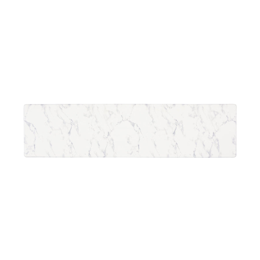 PVC Kitchen Mat Marble M White x Gray