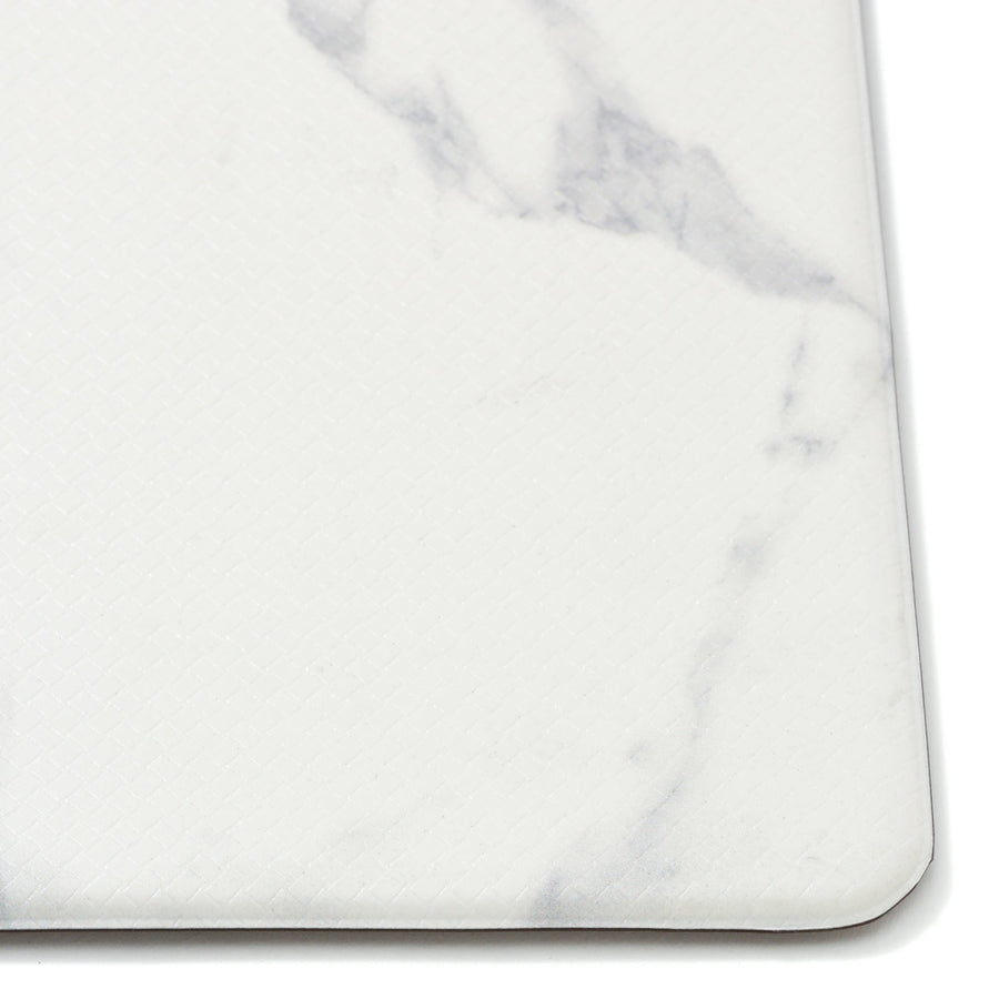 PVC Kitchen Mat Marble M White x Gray