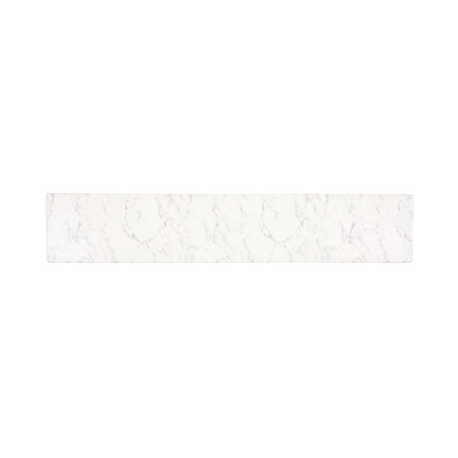 PVC Kitchen Mat Marble L White x Gray