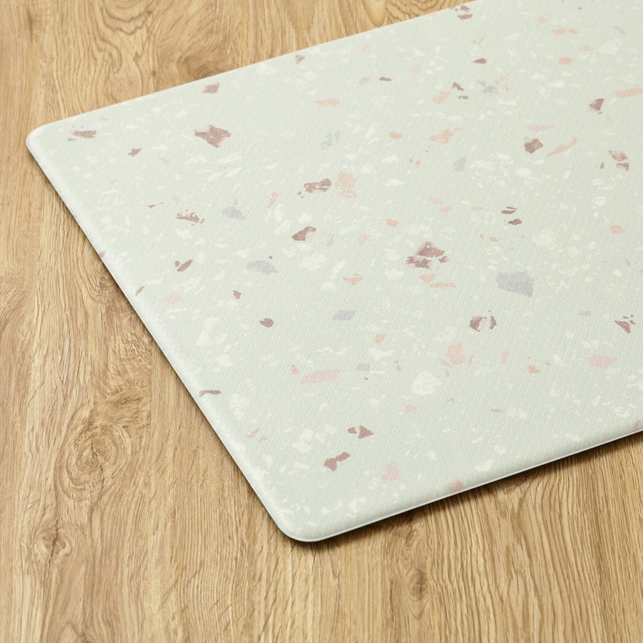 PVC Kitchen Mat Terrazzo Medium Light Green