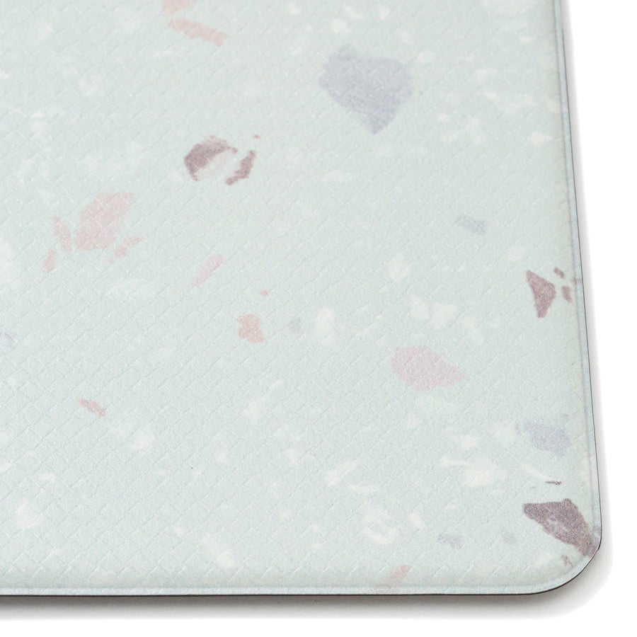 PVC Kitchen Mat Terrazzo Medium Light Green