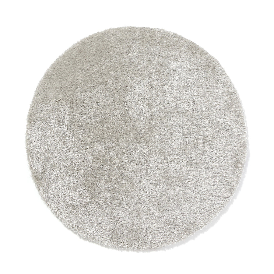 Low-resilience Castel Rug Round Silver φ1500