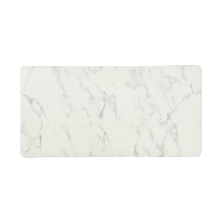 PVC Kitchen Mat Marble XS White x Gray