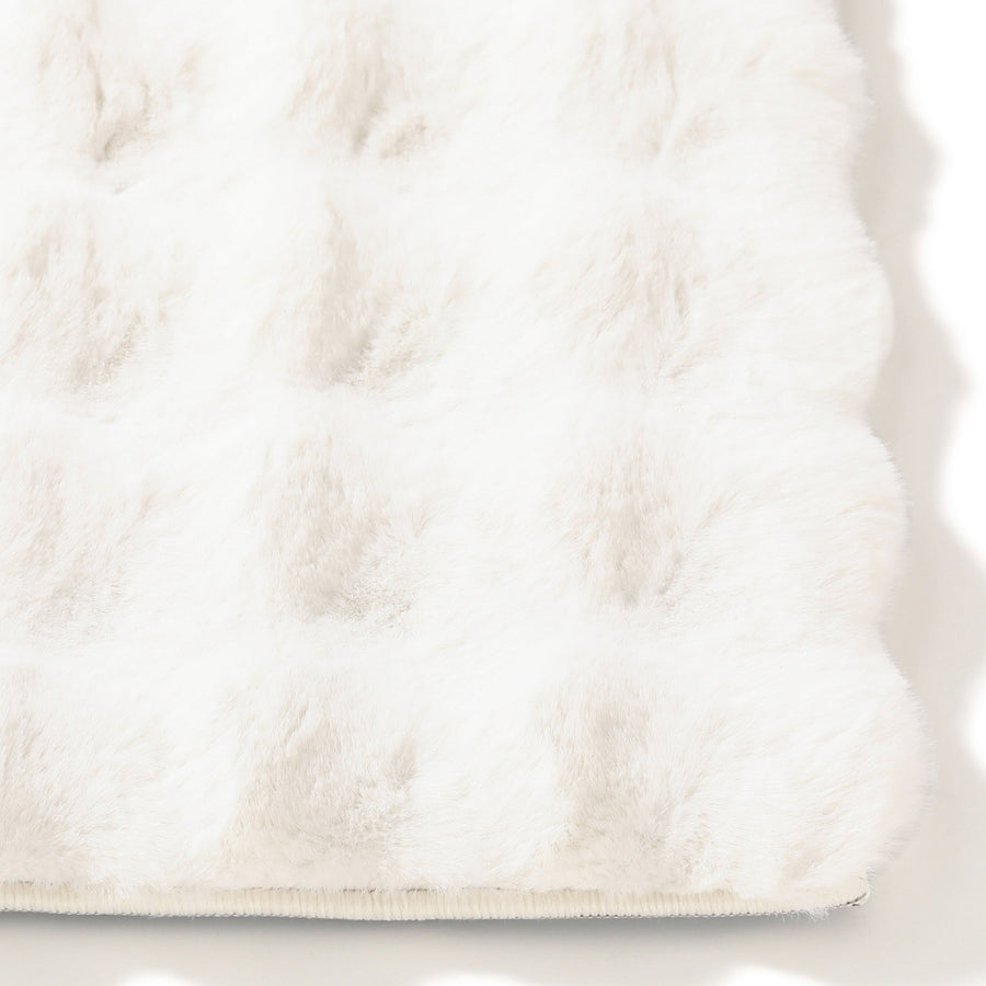 Memory Foam Pocomoko Fur Rug S 1400 x 1000 Ivory