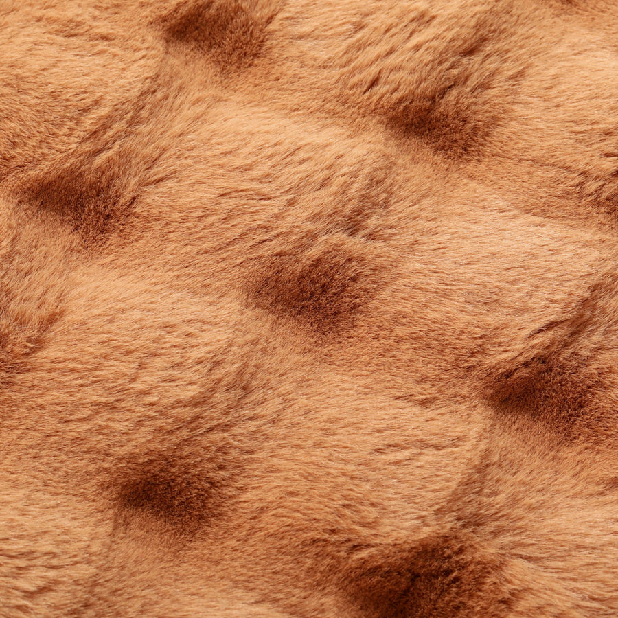 Memory Foam Pocomoko Fur Mat 800 x 500 Light Brown