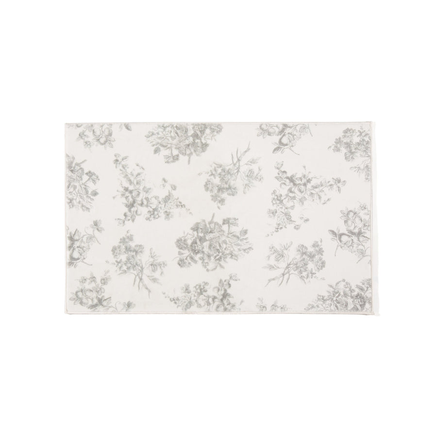 Design Print Mat Classic Flower 800 x 500 Light Gray