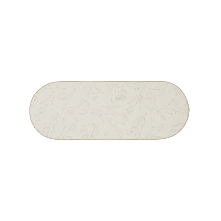 Oval Print Kitchen Mat, Small, Tulip