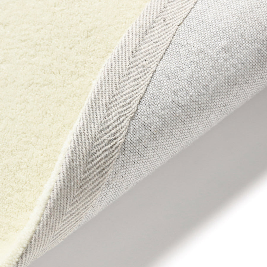 ワンダー ラグ ラウンド Φ1500 アイボリー×ブルー