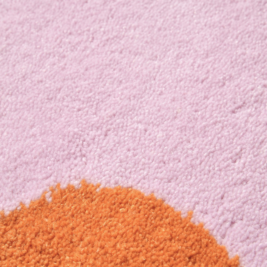 ドットフレーム マット 800×500 ピンク×オレンジ