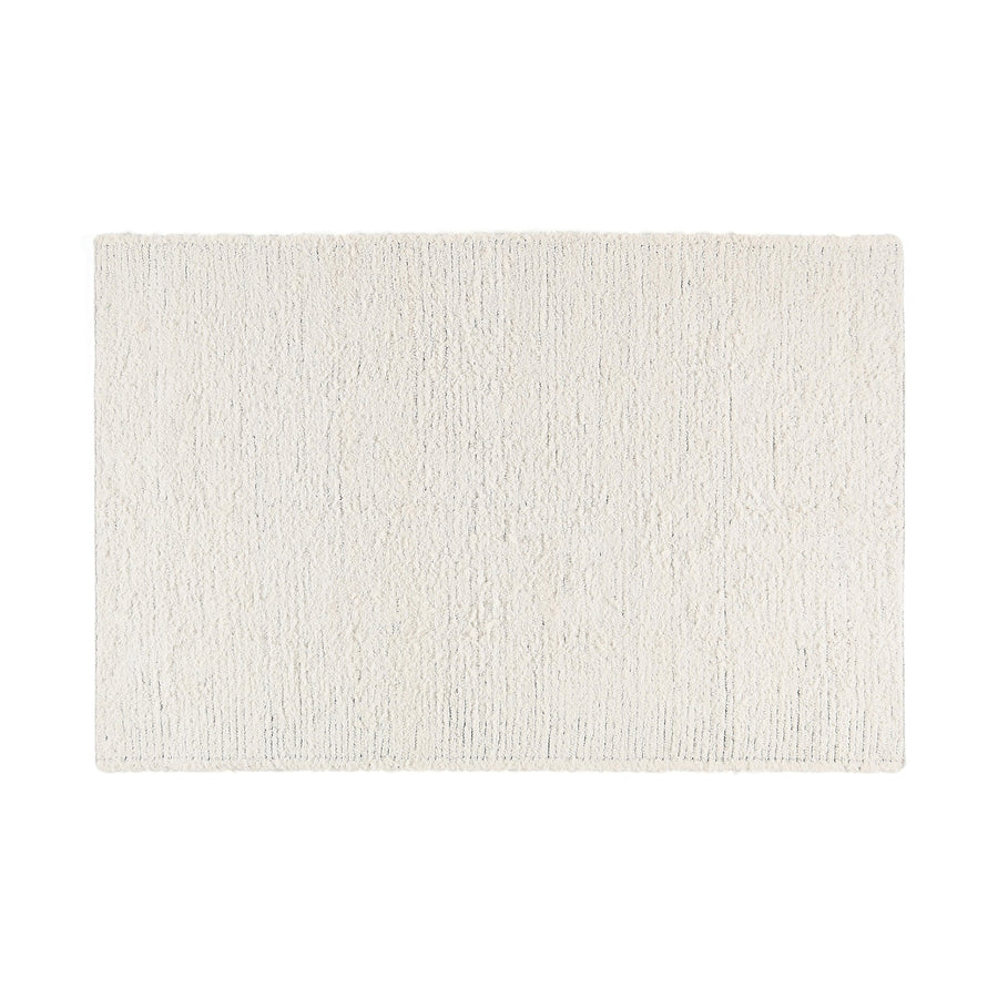 シャギー コットン ラグ M 2000×1400 ホワイト