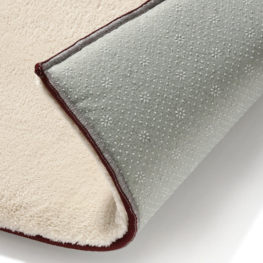 コロレ ラグ M 2000×1400 グレージュ×ブラウン