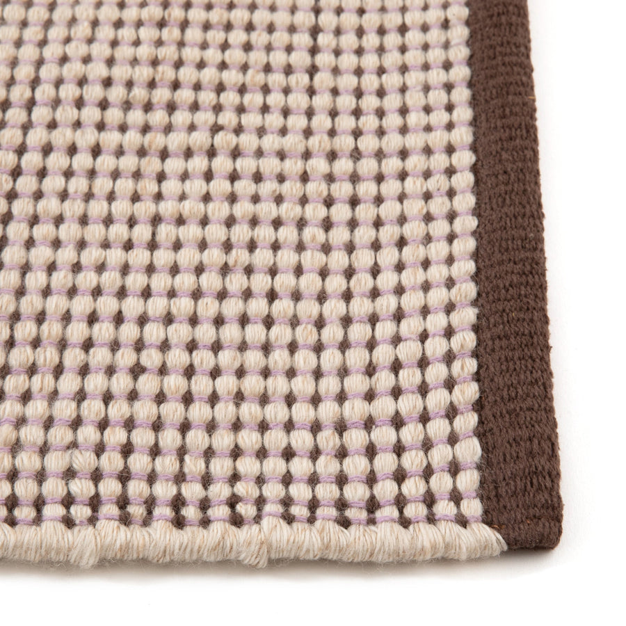 ナトゥ ラグ M 2000×1400 ブラウン×パープル