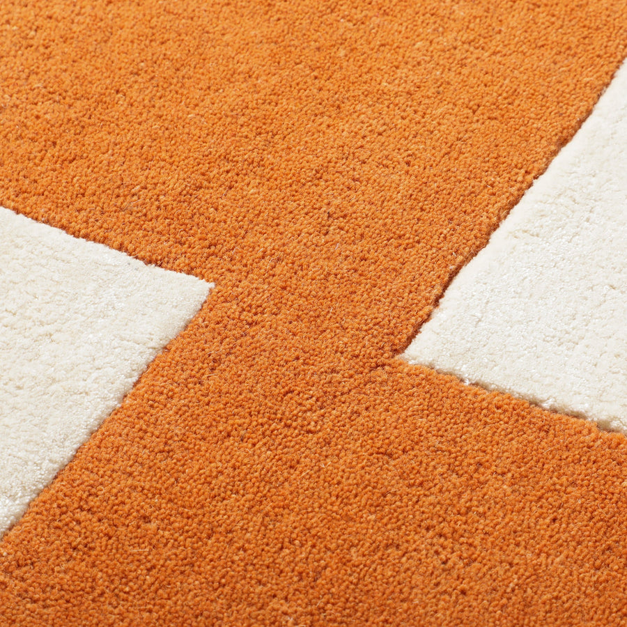 アランカール ラグ M 2000×1400 オレンジ