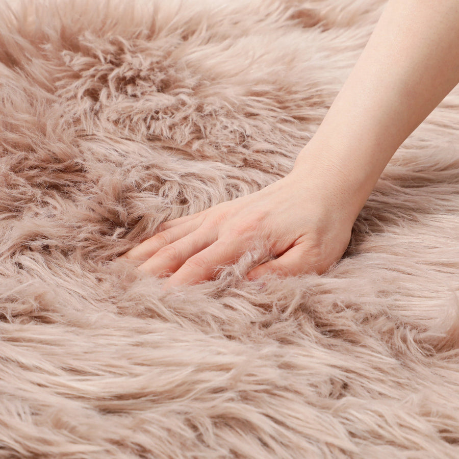 ファーモ ラウンド ラグ Φ1000 グレージュ