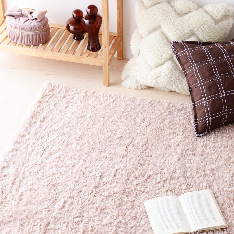 カールファー ラグ M 2000×1400 ピンク