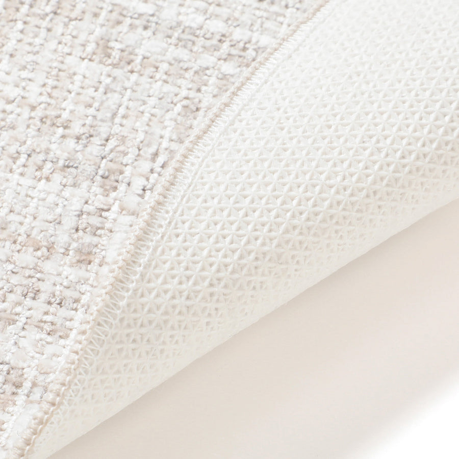 シェニール ラグ ラウンド Φ1500 ライトグレー