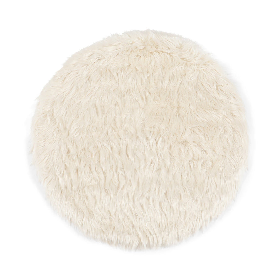 ファーモ ラウンド ラグ Φ1000 ホワイト