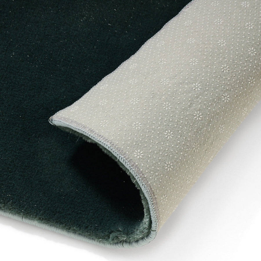グリッター ラグ M 2000×1400 ダークグリーン