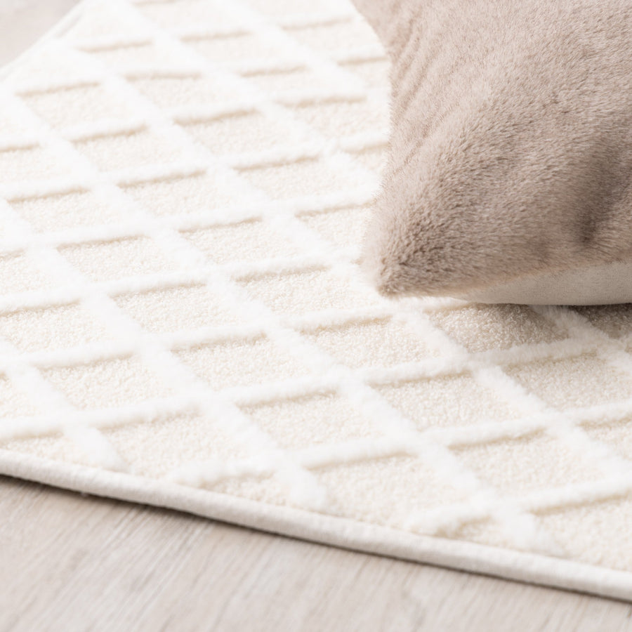 プルマ ホットカーペットラグ M 1900×1400 アイボリー