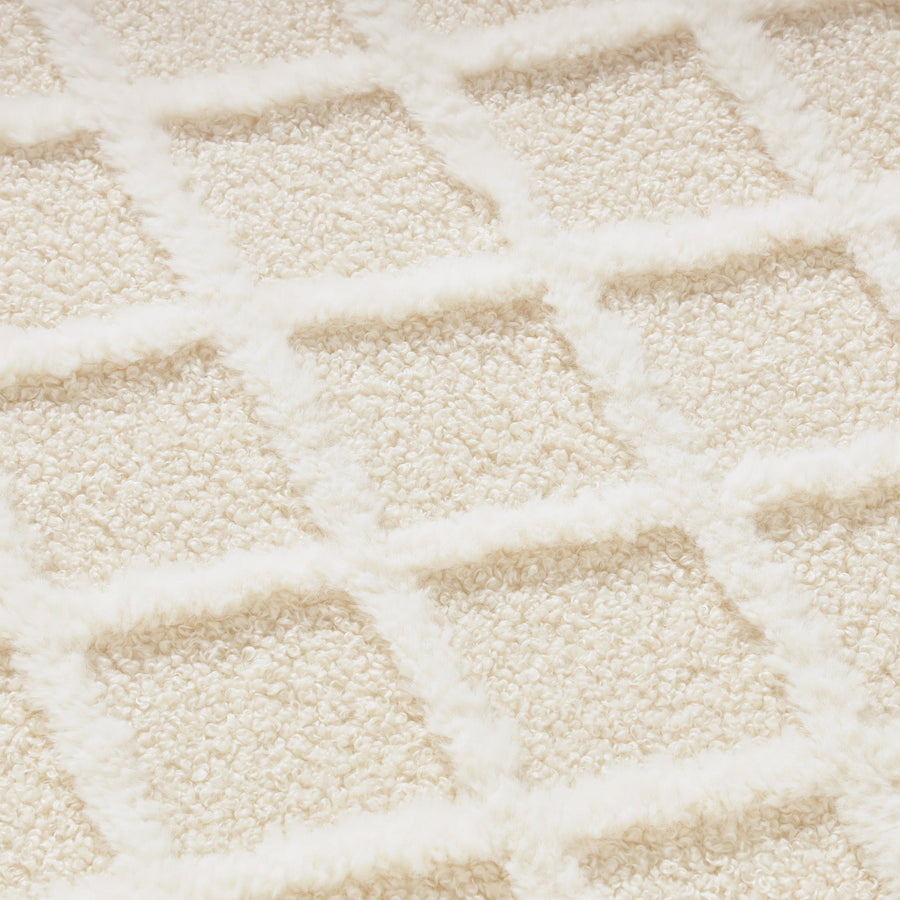 プルマ ホットカーペットラグ M 1900×1400 アイボリー