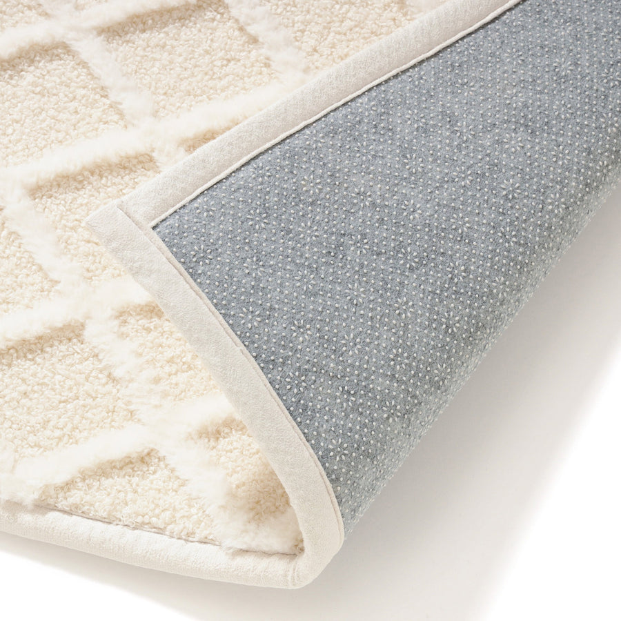 プルマ ホットカーペットラグ L 1900×1900 アイボリー