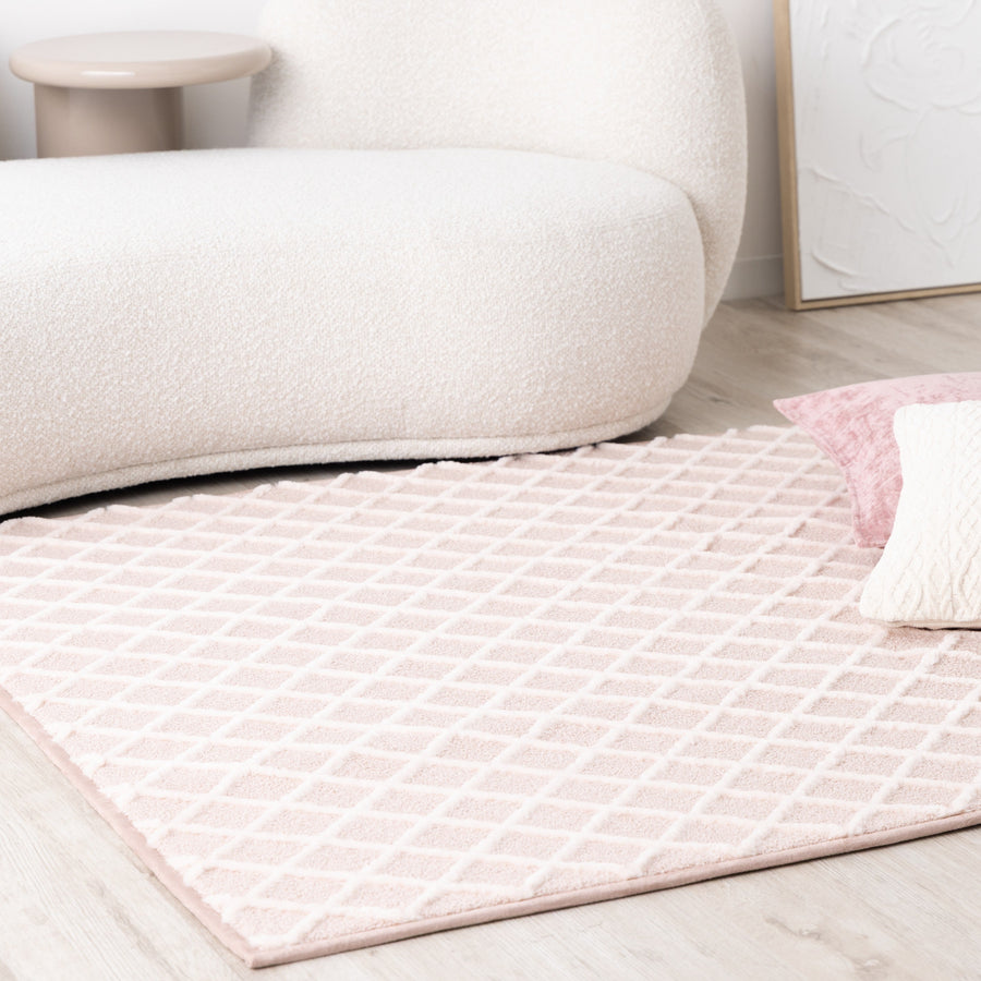 プルマ ホットカーペットラグ M 1900×1400 ピンク