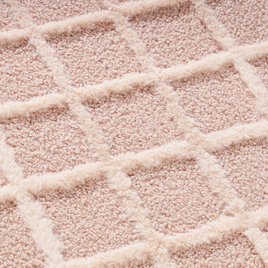 プルマ ホットカーペット ラグ L 1900×1900 ピンク