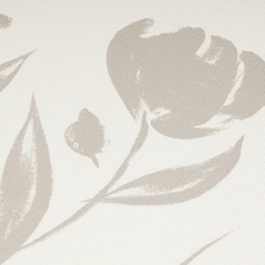 プリント キッチンマット フラワー M ベージュ