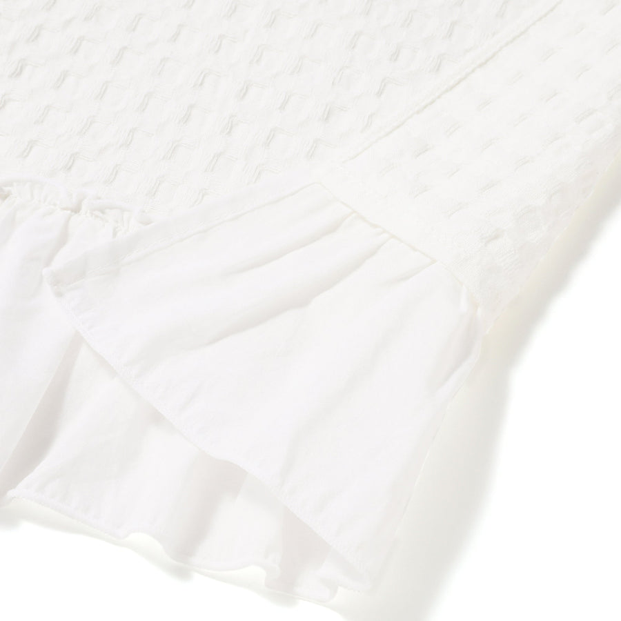 Waffle Summer Blanket (Double) White