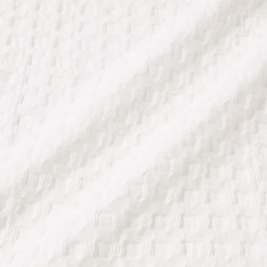 Waffle Summer Blanket (Double) White