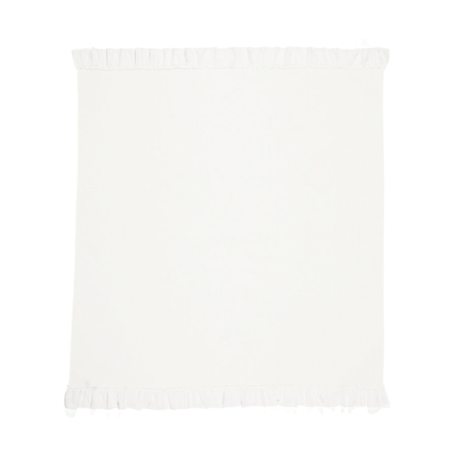 Waffle Summer Blanket (Double) White