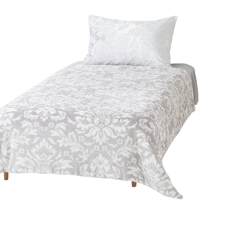 WARMY Heavy Blanket Damask 1800 x 2000 Gray [2022 Model]