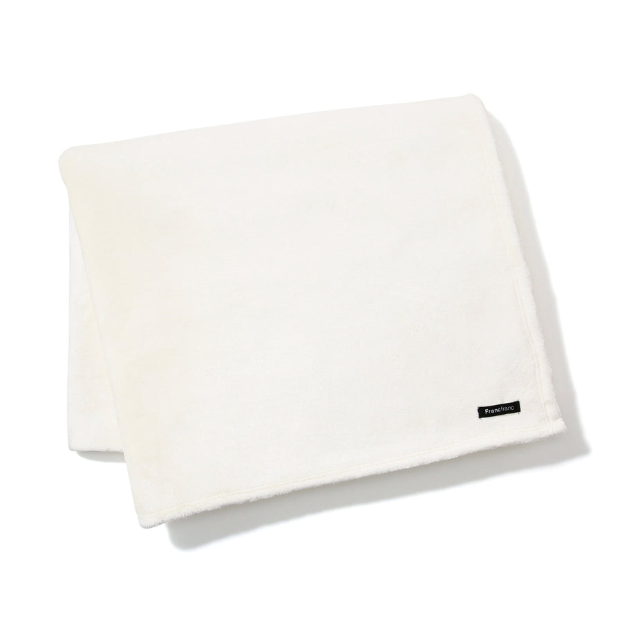 WARMY Solid Blanket Double 1800 x 2000 Ivory