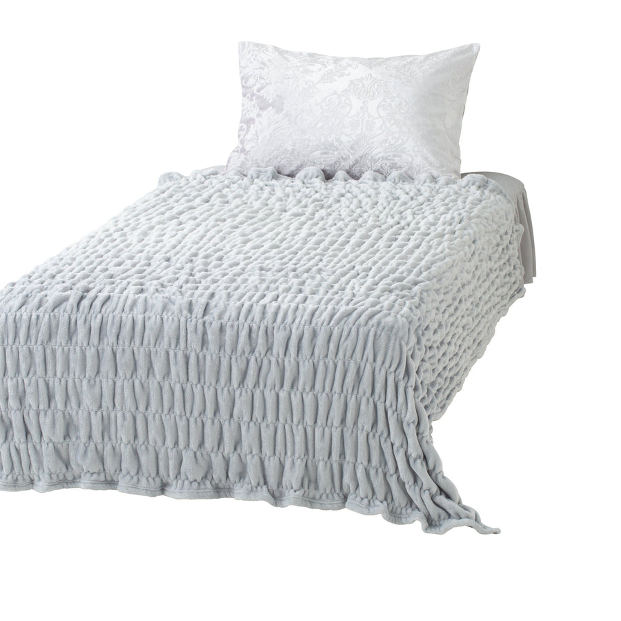 WARMY Ripple Blanket (Double) 1800 x 2000, Gray